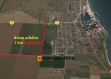 Costinesti, lipit de intravilan, drum asfaltat