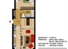 Vand apartament 2 camere 70mp utili bloc nou Rahova-Magurele