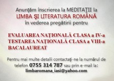 Meditatii limba romana Iasi