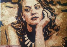 Picturi cu praf de stele, glitter painting