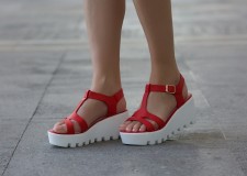 Platforme dama Luton rosii