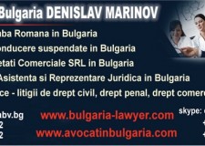 Avocat cu Limba Romana in Bulgaria