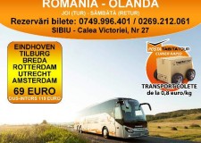 Cu Tabita Tour la orice calatorie, FACI ECONOMIE!  Transport persoane si colete Olanda