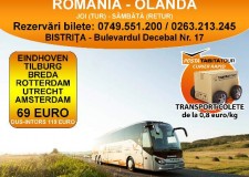 Transport persoane AUSTRIA - GERMANIA - BELGIA - OLANDA (de la 49 euro/persoana)
