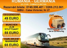 REZERVARE BILETE AUTOCAR Austria, Germania, Belgia, Olanda, Spania, Italia, Franta (TUR-RETUR)