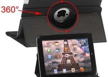 Huse tablete husa tableta iPad 2,3 si 4 noua rotativa 360 grade alba,neagra,roz,portocalie