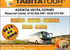 REZERVARI BILETE AUTOCAR Austria, Germania, Belgia, Olanda, Spania, Italia, Franta (TUR-RETUR)