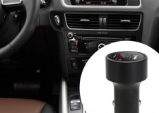 Incarcator auto Dual USB cu Localizare masina Bluetooth si aplicatie GPS, display digital voltaj si