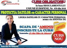 Curs Responsabil Protectia Datelor cu Caracter Personal!