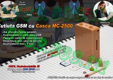 Cutiuta GSM cu Casca de Copiat Fara Telefon Mobil Casti de Copiat 2018