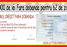Credit 2000 lei pe loc si pentru restantieri