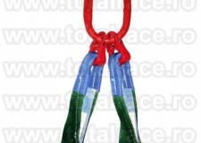 Sistem de ridicare din chingi cu 2 brate