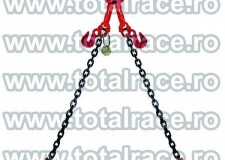 Dispozitive de ridicare din lant cu 2 brate cu carlige rotative cu siguranta