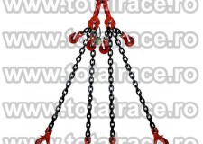 Dispozitiv de lant cu 4 brate cu carlige cu autoblocare