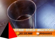 Cilindri transparenti cu margini indoite - Cutii Rigide