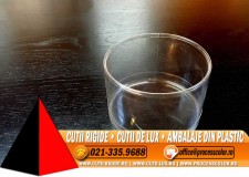 Cilindri transparenti cu o margine indoita - Cutii Rigide