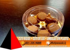 Cilindri tranparenti cu chesa pentru prajituri - Cutii Rigide