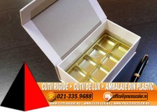 Cutie rezistenta din carton dur pentru bomboane, praline - Cutii Rigide