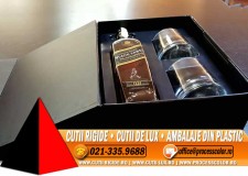 Cutie rigida pentru set sticla whisky si pahare - Cutii Rigide