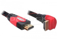 Cablu HDMI mare viteza cu Ethernet in unghi A-A / tata - tata 2m - 82686