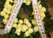 Imprimanta text panglica funerara