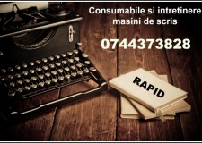 Depanare si consumabile masini de scris mecanice si electrice.