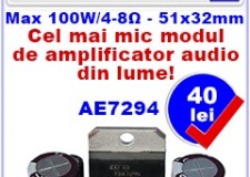 Modul Amplificator Audio de Putere 100W cu TDA7294