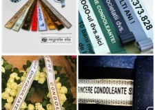 Sistem printat panglici florale si funerare.