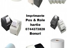 Cartus tusat si role hartie ptr.imprimante bonuri si pos-uri.