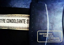 Sistem inscriptionare panglici florale si funerare.