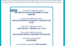 Cursuri si stagii avizate ISCIR