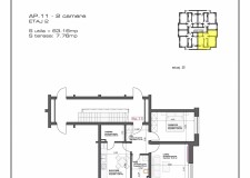 apartament cu 2 camere in constructie in Sanpetru