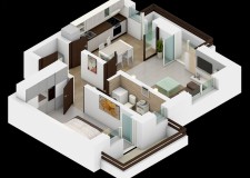 apartament cu 2 camere decomandat in constructie noua tip vila