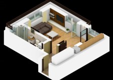 garsoniera 38 mp utili +terasa 10 mp la 24650 euro