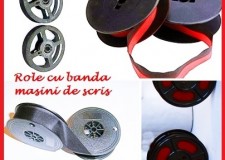 Rola cu banda tusata masini de scris bicolora si neagra.