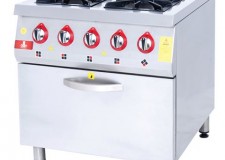 Aragaz profesional inox 4 ochiuri si cuptor