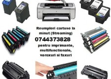 Reincarcari cartuse ptr. imprimante, multifunctionale, copiatoare si faxuri