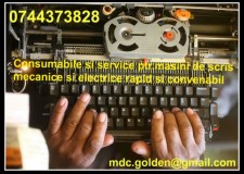 Consumabile si service ptr.masini de scris mecanice si electrice rapid si convenabil.