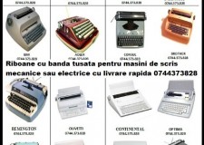 Riboane cu banda tusata pentru masini de scris mecanice sau electrice cu livrare rapida 0744373828.