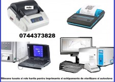 Riboane tusate si Role hartie ptr. imprimante echipamente sterilizare si autoclave.