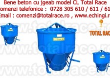 Bene beton  jgheab, cupe macarale, bena macara  jgheab