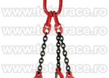 Sistem de ridicare din lanturi cu 3 brate cu carlige cu ochi si siguranta