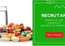 Recrutam Farmacist Diriginte in Sibiu si Tulcea