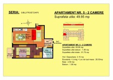 Vand apartament cu 2 camere