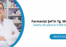 CÄƒutam Farmacist È˜ef Ã®n TÃ¢rgu MureÈ™