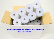 Rola hartie imprimanta termica de sectie (nota de plata, bon comanda)