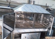 Gratar cu hota din inox