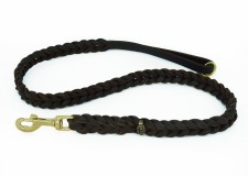 Lesa impletita din piele naturala pentru caini