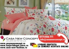 Lenjerii De Pat Model A40 Din Bumbac - Casa New Concept