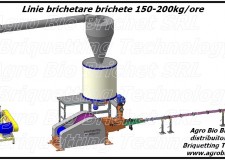 Linie brichetat brichete 150-200 kg/ora din paie si resturi vegetale